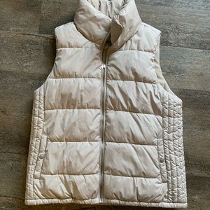 Off white puffy vest